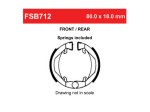 Σετ Σιαγώνες Φρένων Peugeot 103 / 104 / 105 / ASV FSB712 Ferodo